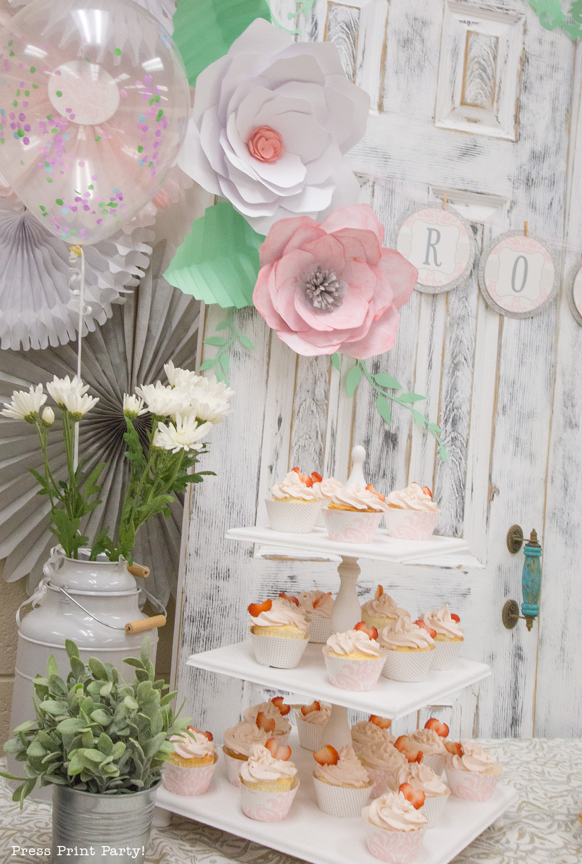 Decoration Ideas For Baby Shower
 A Sweet Vintage Baby Shower By Press Print Party