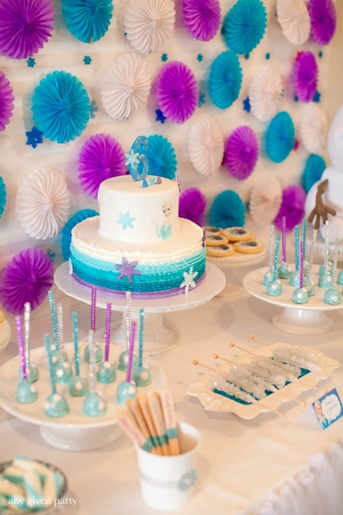 Decoration Ideas For Birthday Party
 Kara s Party Ideas Vibrant Frozen Birthday Party