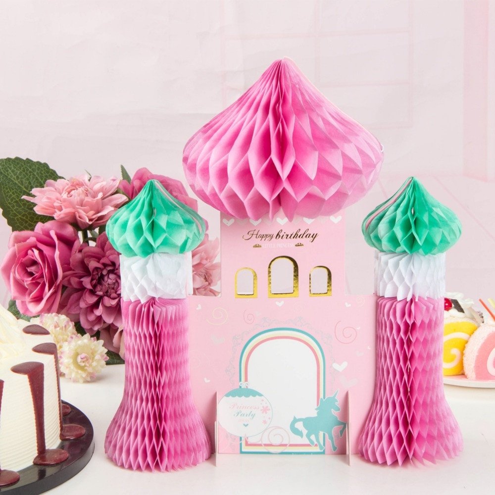 Decoration Ideas For Birthday Party
 Pink Princess Party Honey b Castle Table Decoration