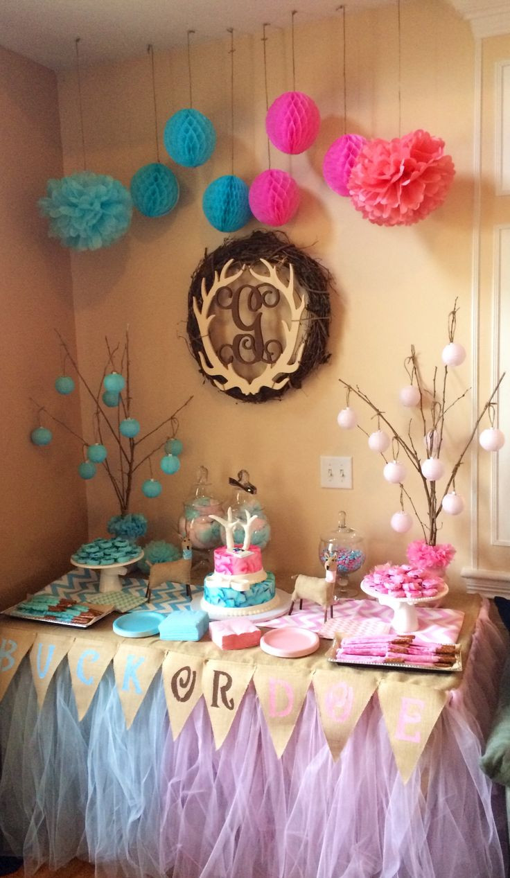 Decorations For Baby Reveal Party
 68 best Gender Reveal Party Ideas images on Pinterest