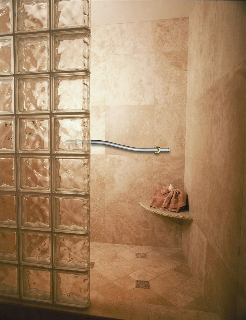 Decorative Grab Bars For Bathroom
 Roll in handicapped ADA shower design tips Cleveland