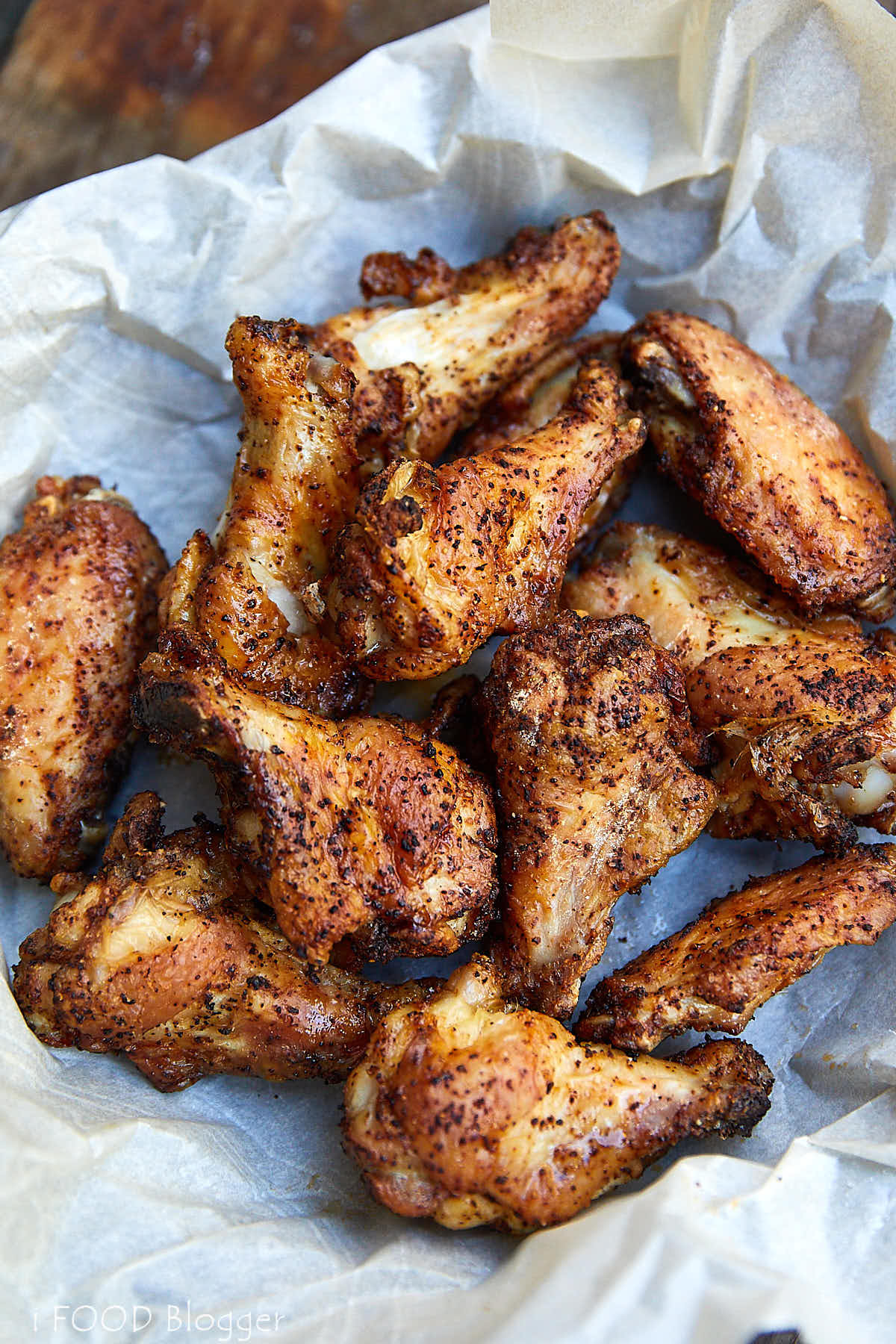 Deep Fried Chicken Wings Calories
 Extra Crispy Air Fryer Chicken Wings i FOOD Blogger