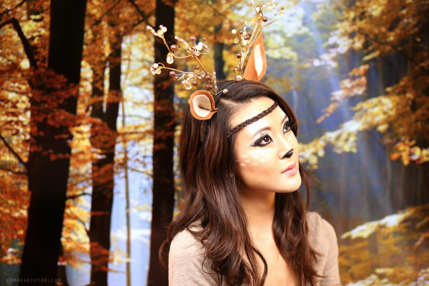 Deer Halloween Costume DIY
 Deer Makeup Tutorial
