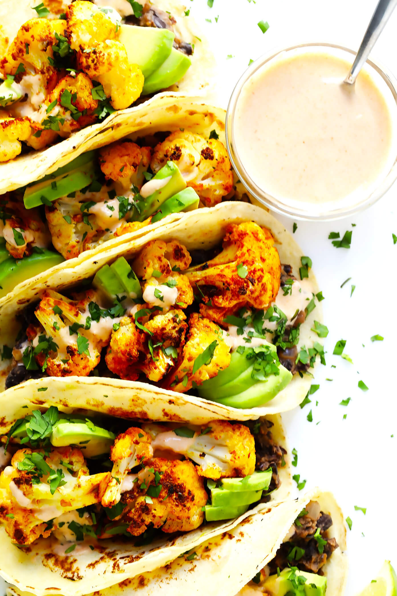 Delicious Healthy Dinner Recipes
 Roasted Cauliflower and Black Bean Tacos