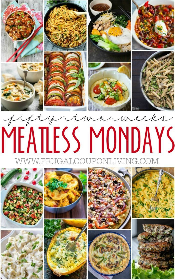 Delicious Vegetarian Dinner Recipes
 52 Weeks of Meatless Monday Dinners