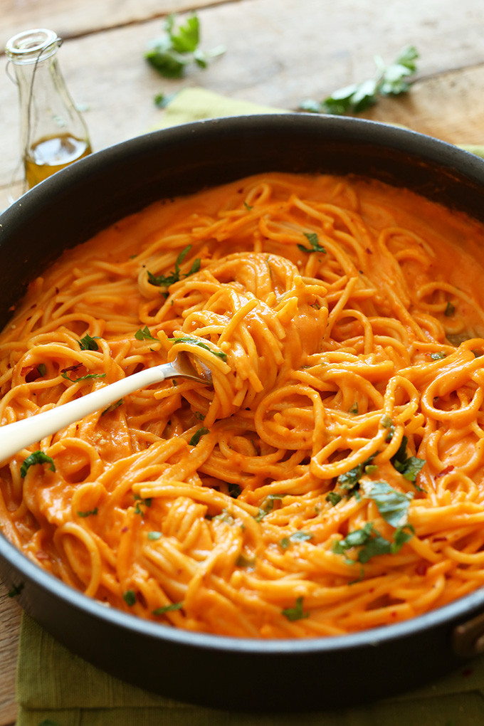 Delicious Vegetarian Dinner Recipes
 Vegan Roasted Red Pepper Pasta