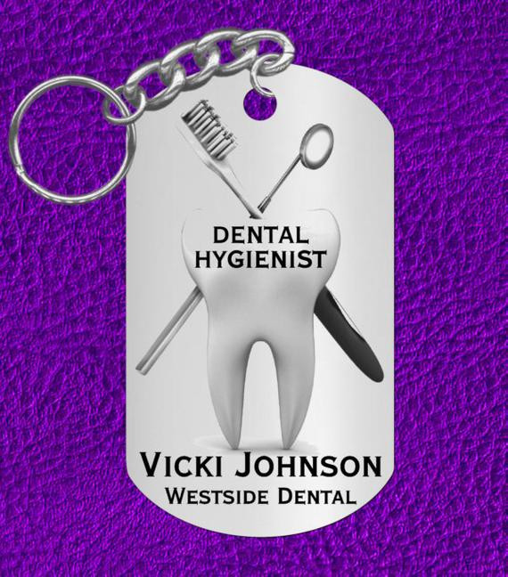 Dental Hygienist Graduation Gift Ideas
 Dental Hygienist or Assistant Keychain Gift Personalized FREE