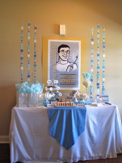 Dentist Graduation Party Ideas
 Love all the vintage graphics at this party Dentist