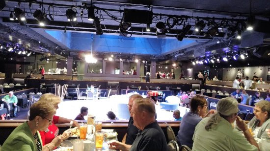 Derby Dinner Playhouse Clarksville Indiana
 The show is covered with tables all around Picture of