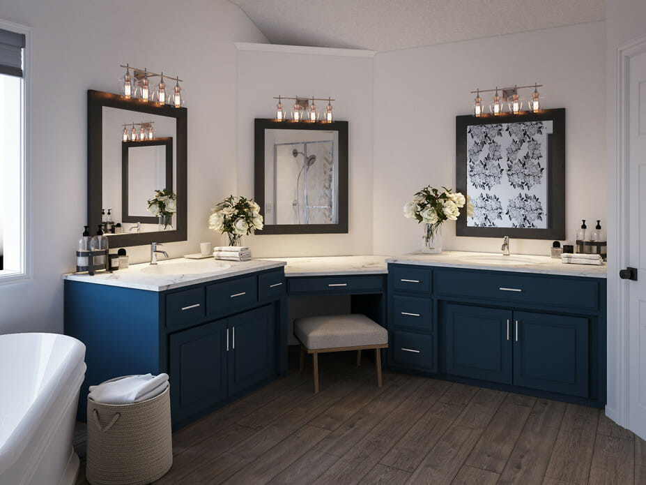 Design A Bathroom Online
 Before & After Luxury Master Bathroom line Interior