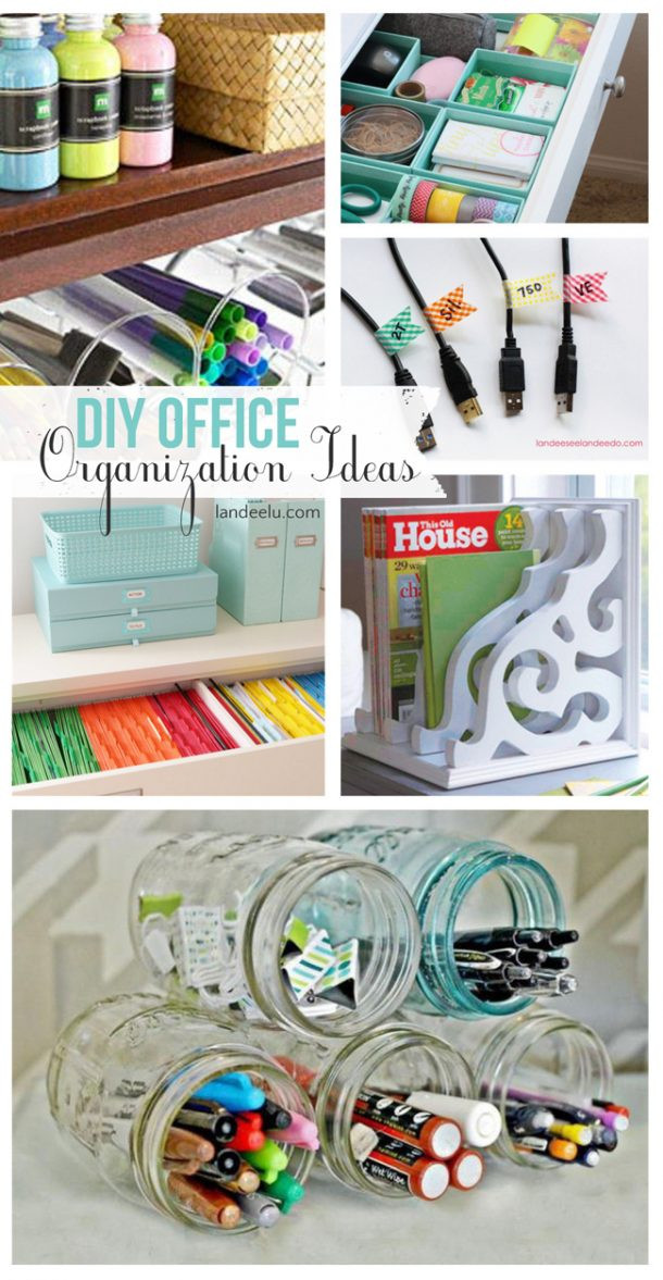 Desk Organization Ideas DIY
 DIY fice Organization Ideas