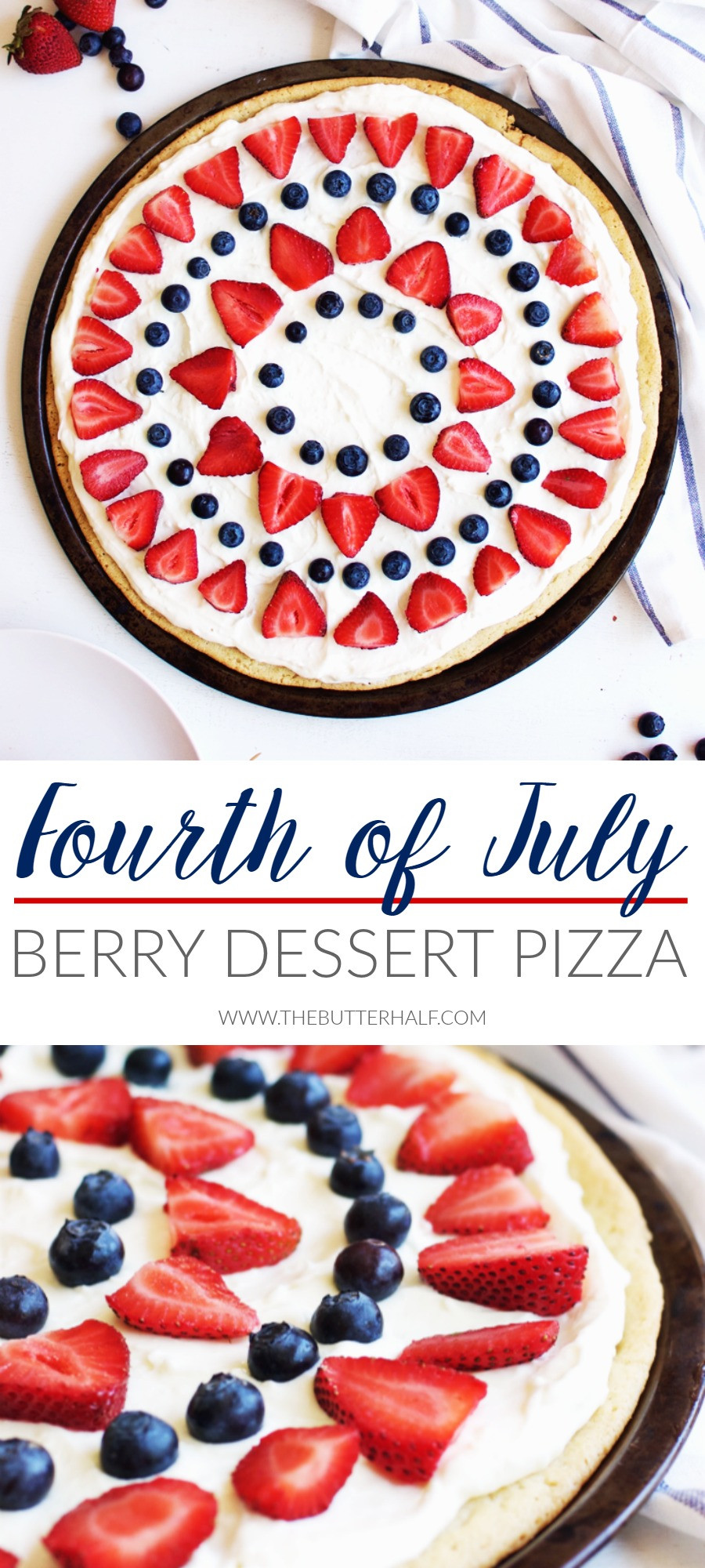Desserts For 4Th Of July
 Fourth of July Berry Dessert Pizza