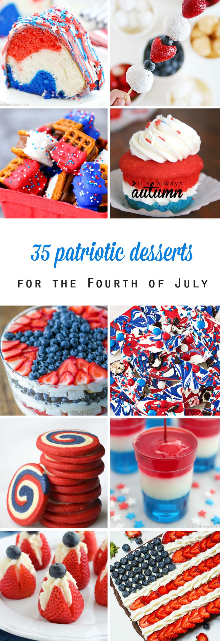 Desserts For 4Th Of July
 20 red white and blue desserts for the Fourth of July
