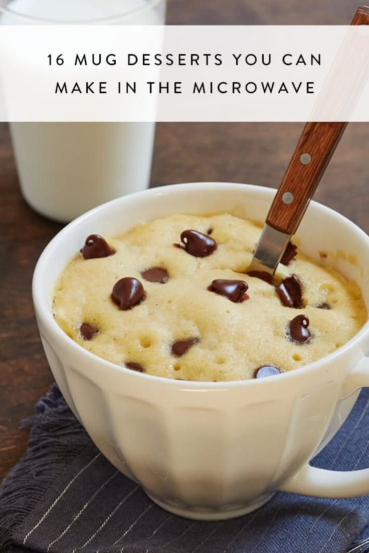 Desserts You Can Make In The Microwave
 16 Mug Desserts You Can Make in the Microwave