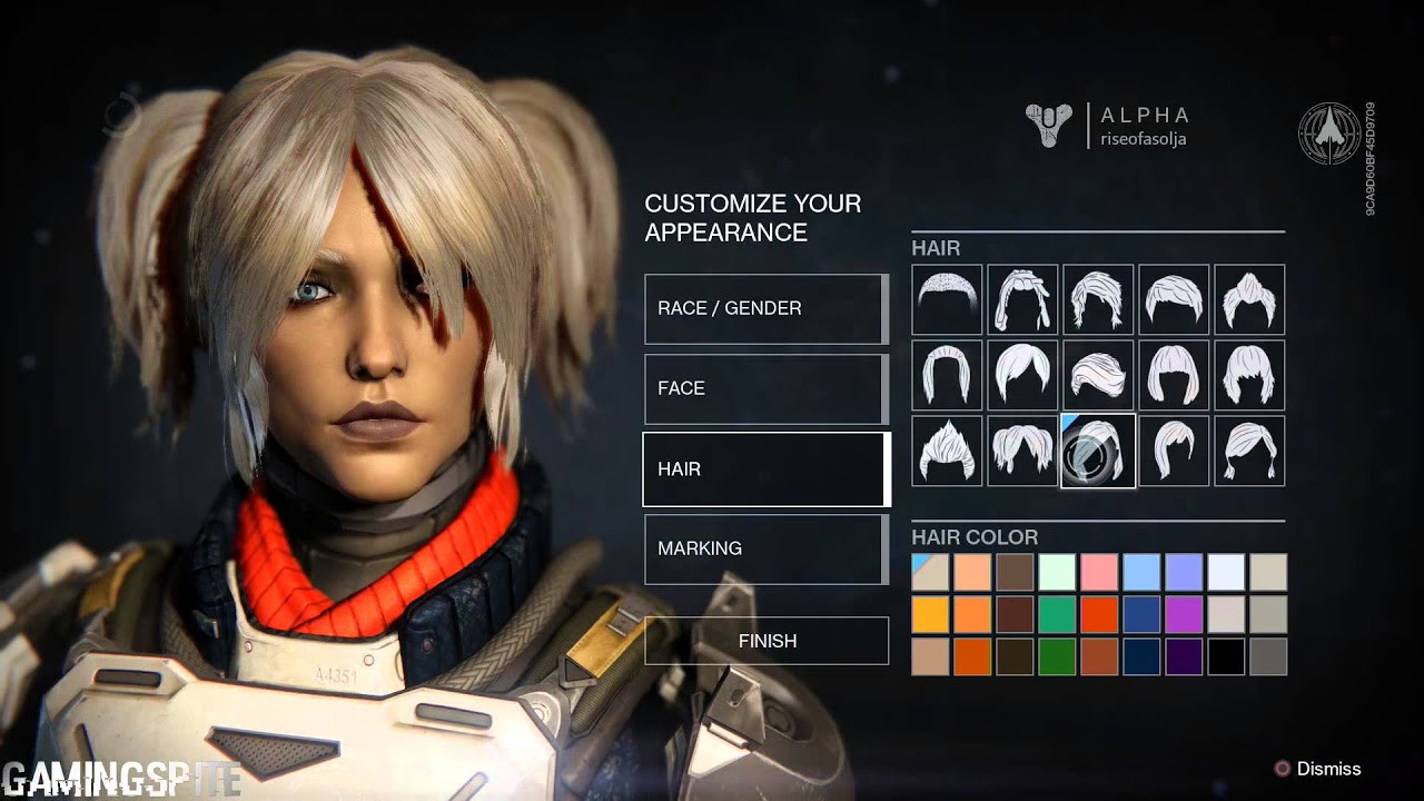 Destiny Human Female Hairstyles From Behind
 Destiny Human Female Character Customization
