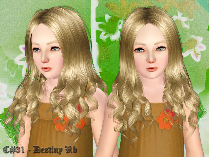 Destiny Human Female Hairstyles From Behind
 Cazy s Destiny Hairstyle v2 Child