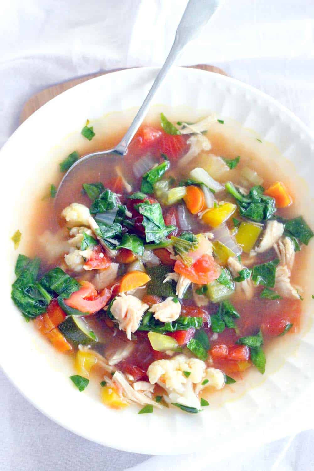 Detox Chicken Soup
 Detox Chicken and Ve able Soup