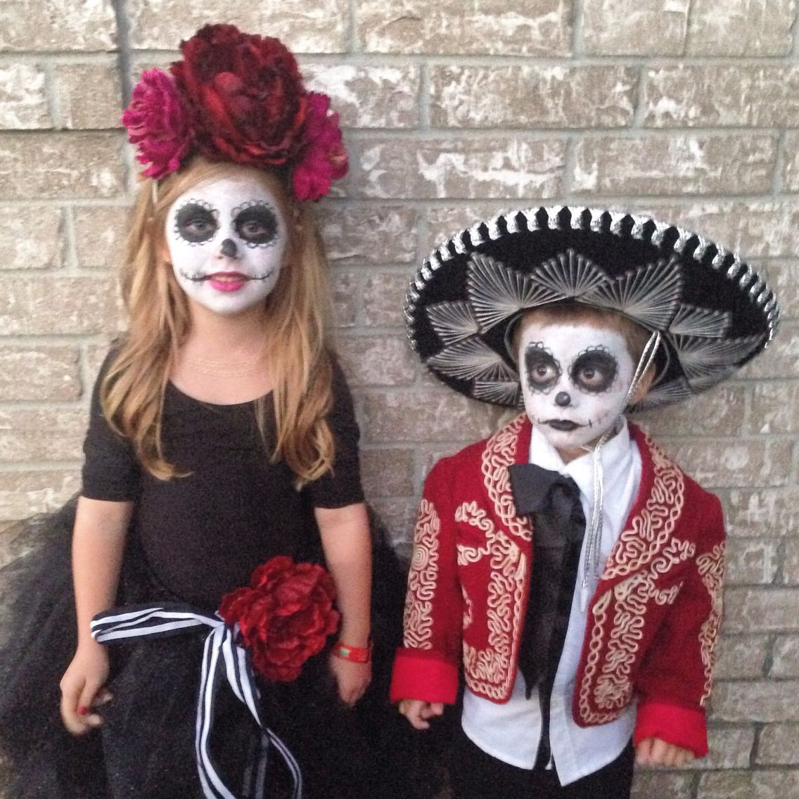 Dia De Los Muertos Costume DIY
 Sibling costumes Day of the Dead