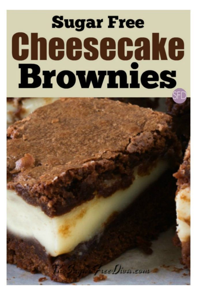 Diabetic Brownie Recipes
 Sugar Free Cheesecake Brownies sugarfree keto dessert