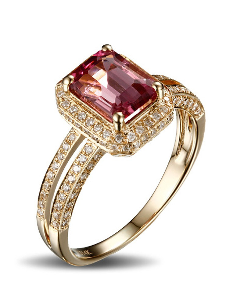 Diamond And Ruby Engagement Rings
 Luxurious 1 50 Carat Ruby and Diamond Halo Engagement Ring