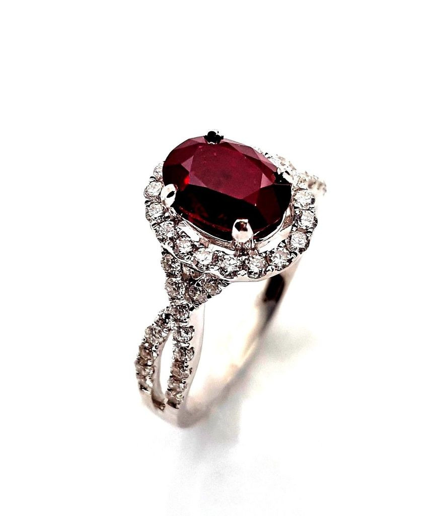 Diamond And Ruby Engagement Rings
 La s 2 Carat Natural Ruby & Diamond Engagement Ring