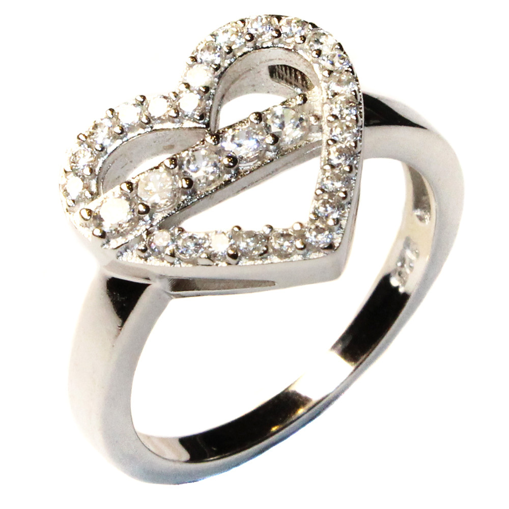 Diamond Heart Rings
 Diamond Heart Shaped Promise Ring Beautiful Promise Rings