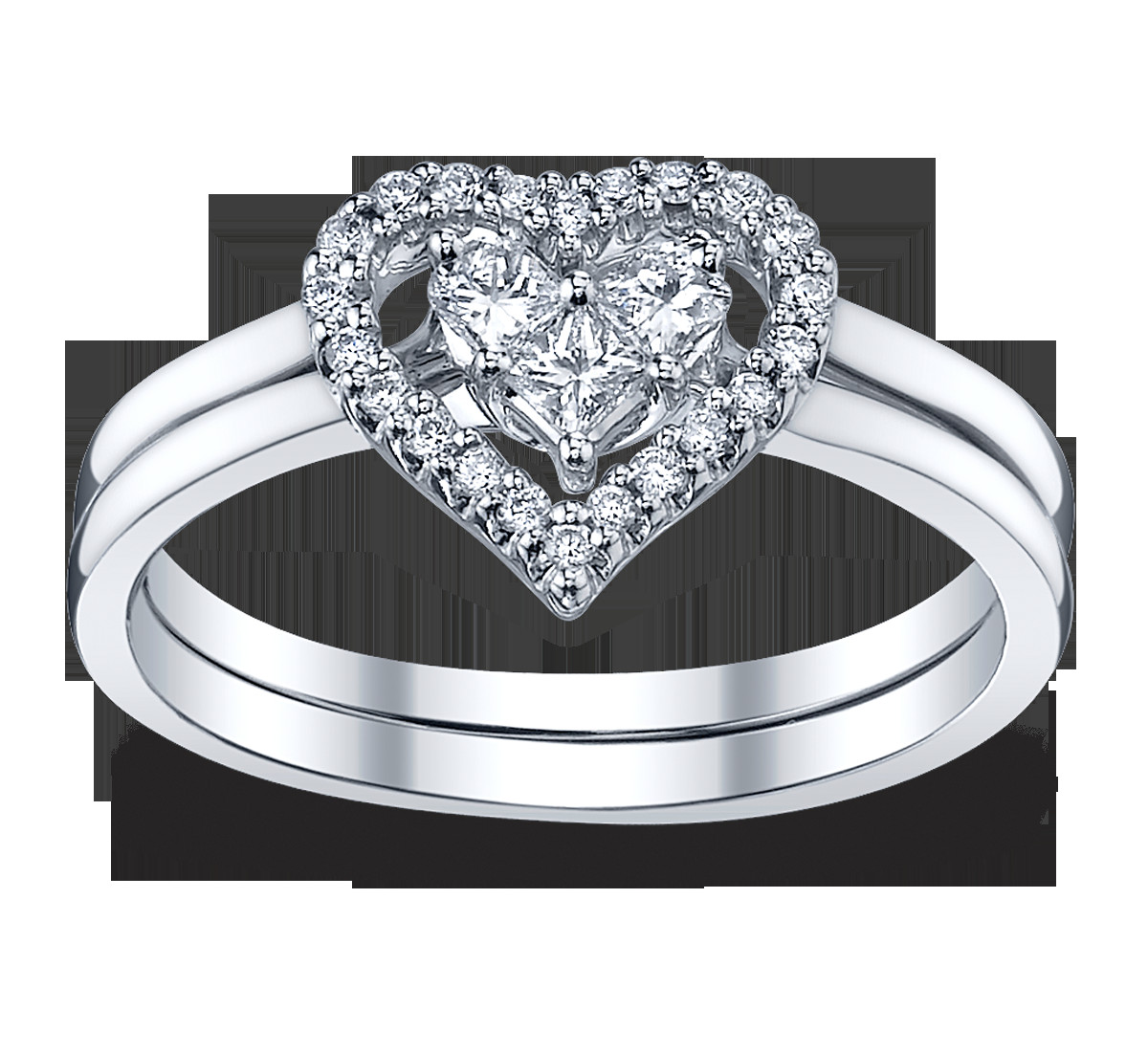 Diamond Heart Rings
 4 Perfect Heart & Bow Diamond Engagement Rings for the