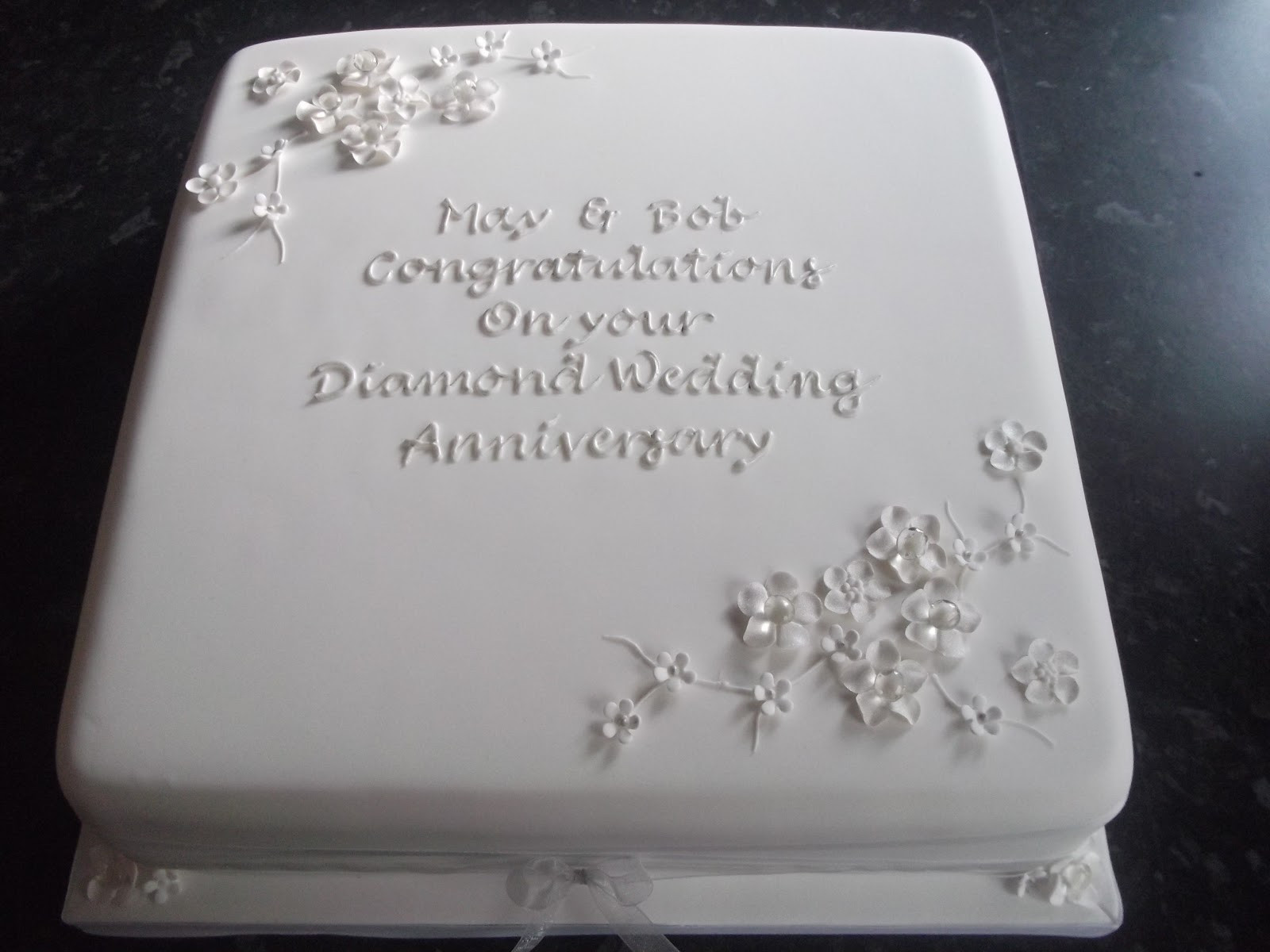 Diamond Wedding Cakes
 Cakes By Karen Diamond Wedding Anniversary Cake