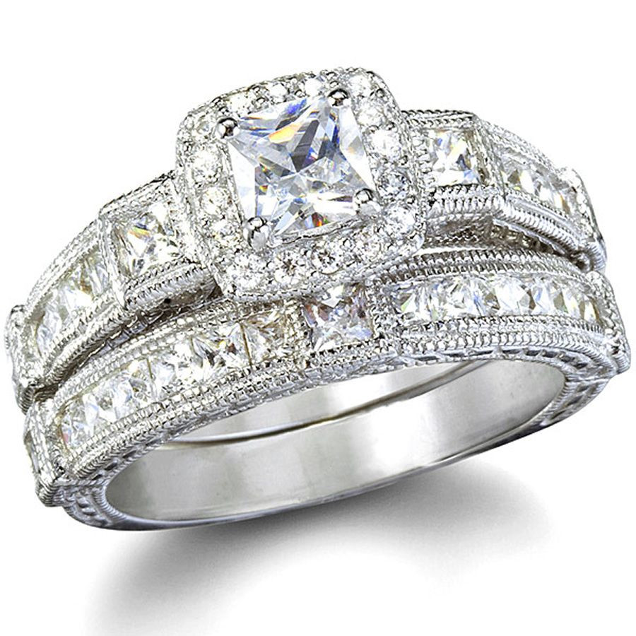 Diamond Wedding Rings Sets
 Fantasy Jewelry Box Penelope s Antique Style Imitation