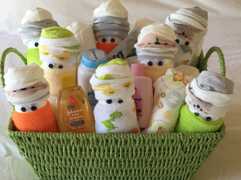 Diaper Gift Ideas For Baby Shower
 Med DIAPER BABIES GIFT BASKET Baby Shower Newborn