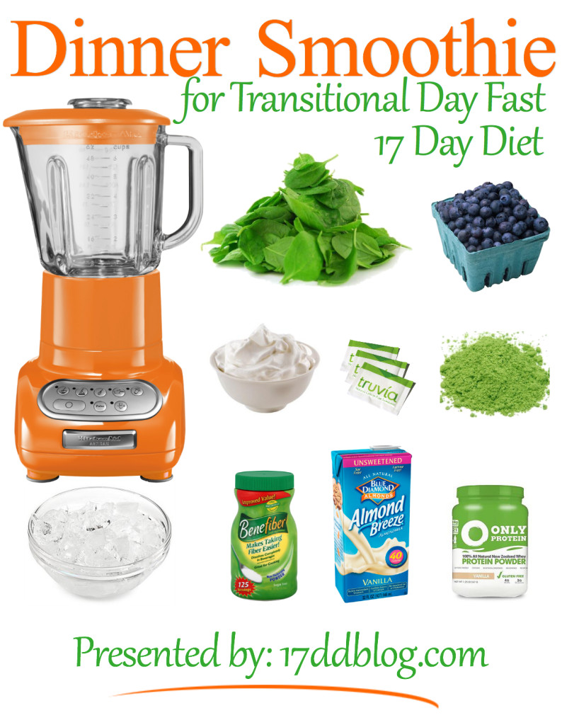 Diet Smoothie Recipes
 Dinner Smoothie Recipe for the 17 Day Diet Transitional