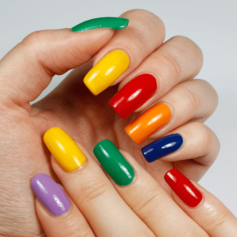 Different Color Nail Designs
 40 Vibrant Rainbow Nail Designs to Celebrate Life
