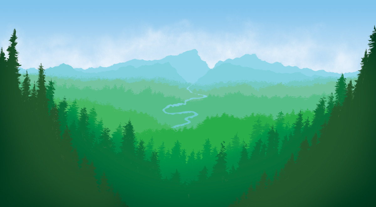 Digital Landscape Painting
 Paint a simple landscape