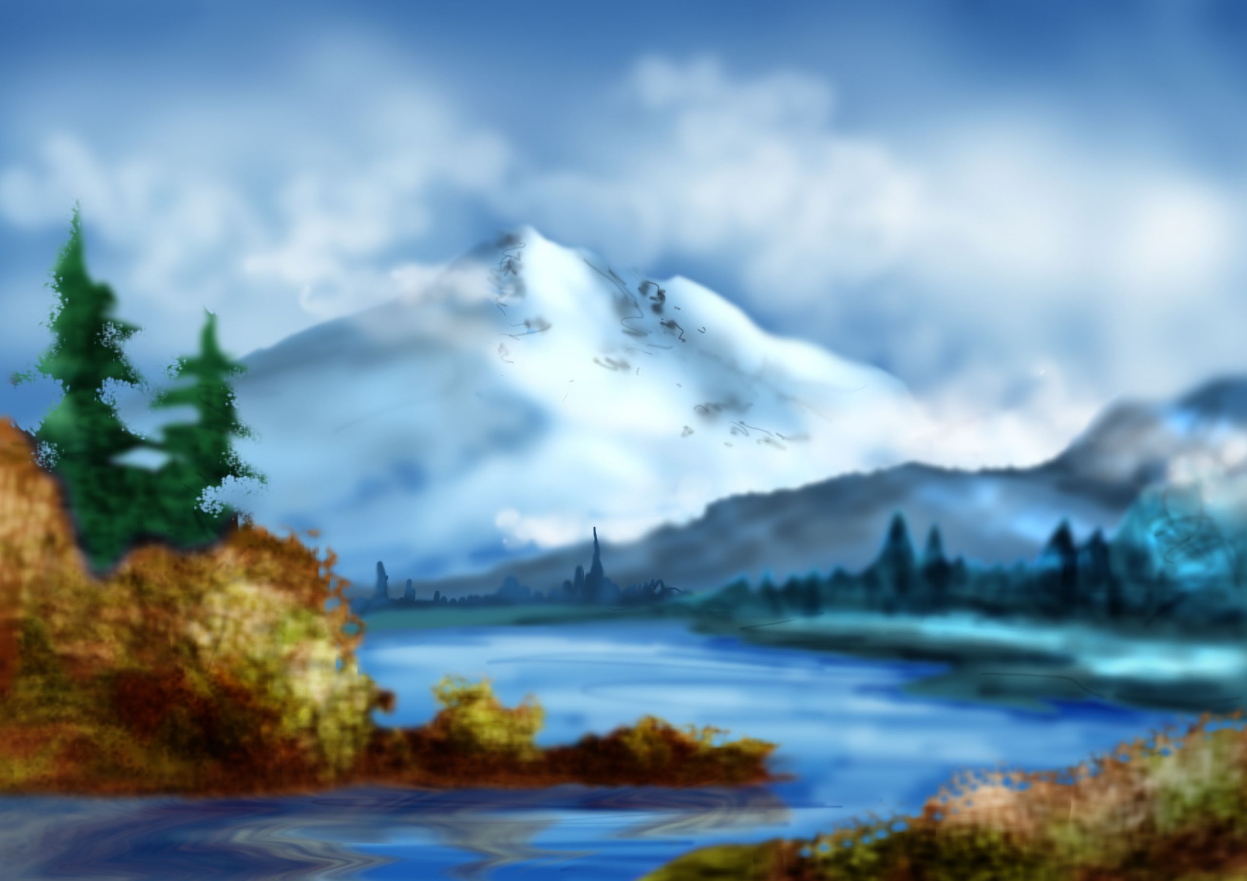 Digital Landscape Painting
 Digital Painting – Landscape