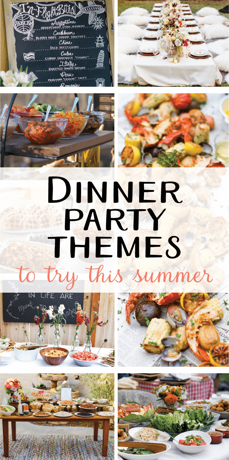 Dinner Party Dinner Ideas
 9 Creative Dinner Party Themes to Try this Summer on Love