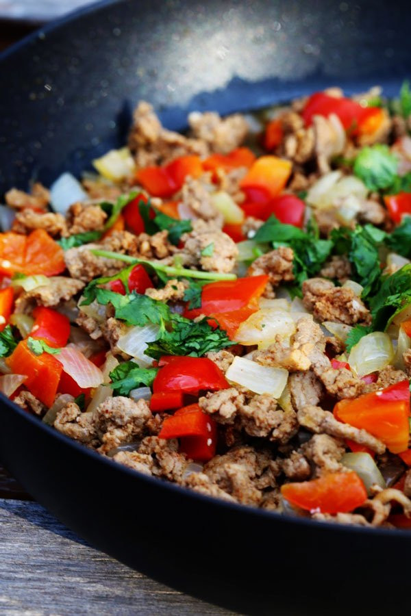 Dinners With Ground Turkey
 Ground Turkey Dinner with Peppers and ions