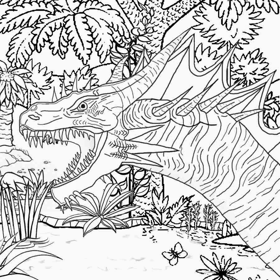 Dinosaur Coloring Pages For Adults
 Free Coloring Pages Printable To Color Kids