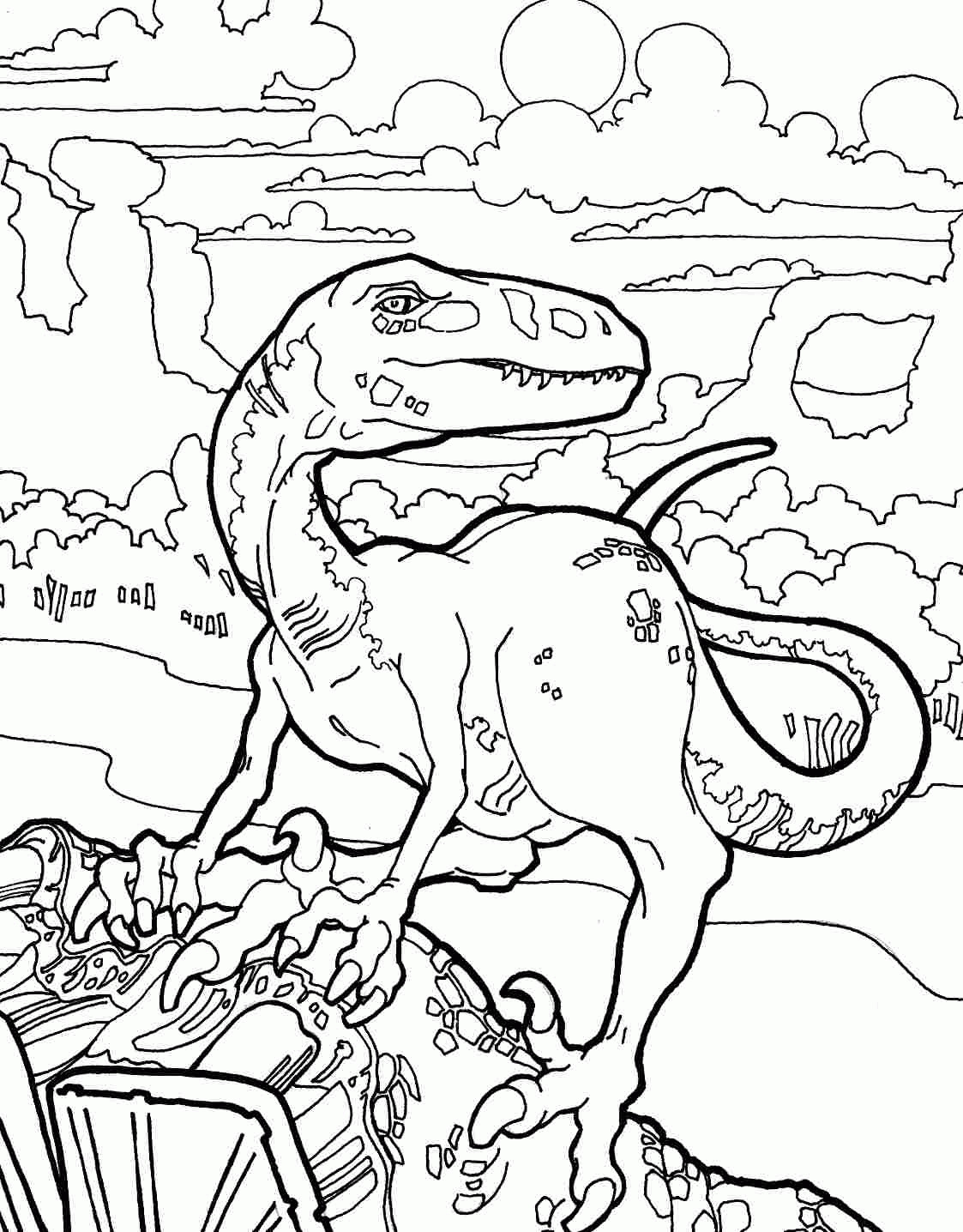 Dinosaur Coloring Pages For Adults
 Velociraptor Coloring Pages Best Coloring Pages For Kids