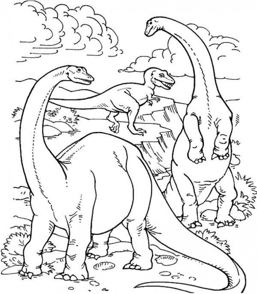 Dinosaur Coloring Pages For Adults
 20 Free Printable Dinosaurs Coloring Pages