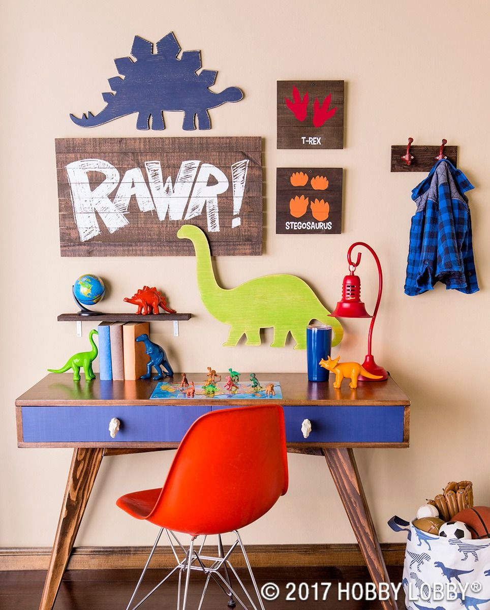 Dinosaur Kids Room Decor
 This darling dino decor is perfect for any little explorer