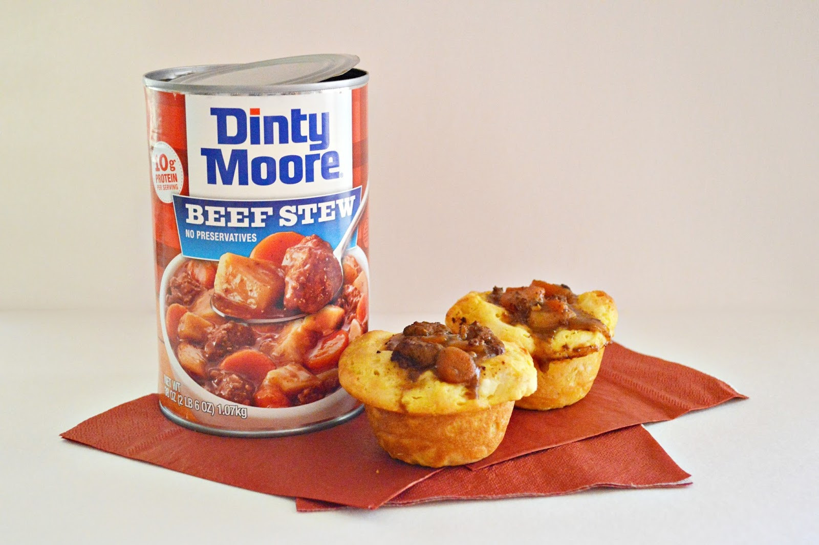 Dinty Moore Stew
 Dinty Moore beef stew Shepard s Pie Bites Alyssa