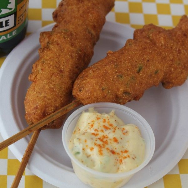 Dipping Sauce For Corn Dogs
 Kicked Up Corn Dogs With Spicy Green ion Dipping Sauce