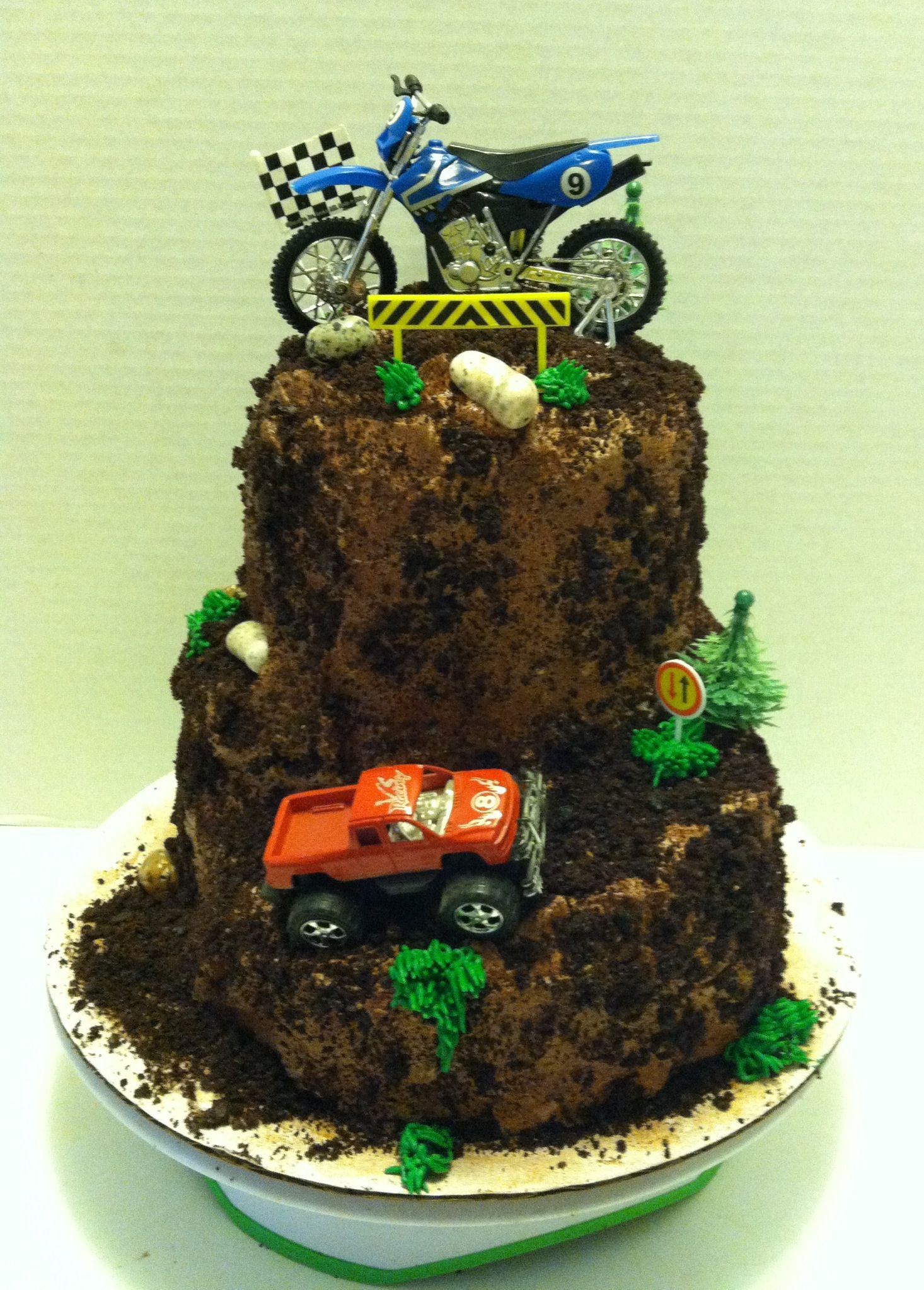 Dirt Bike Birthday Cakes
 Dirt bike and monster truck theme cake