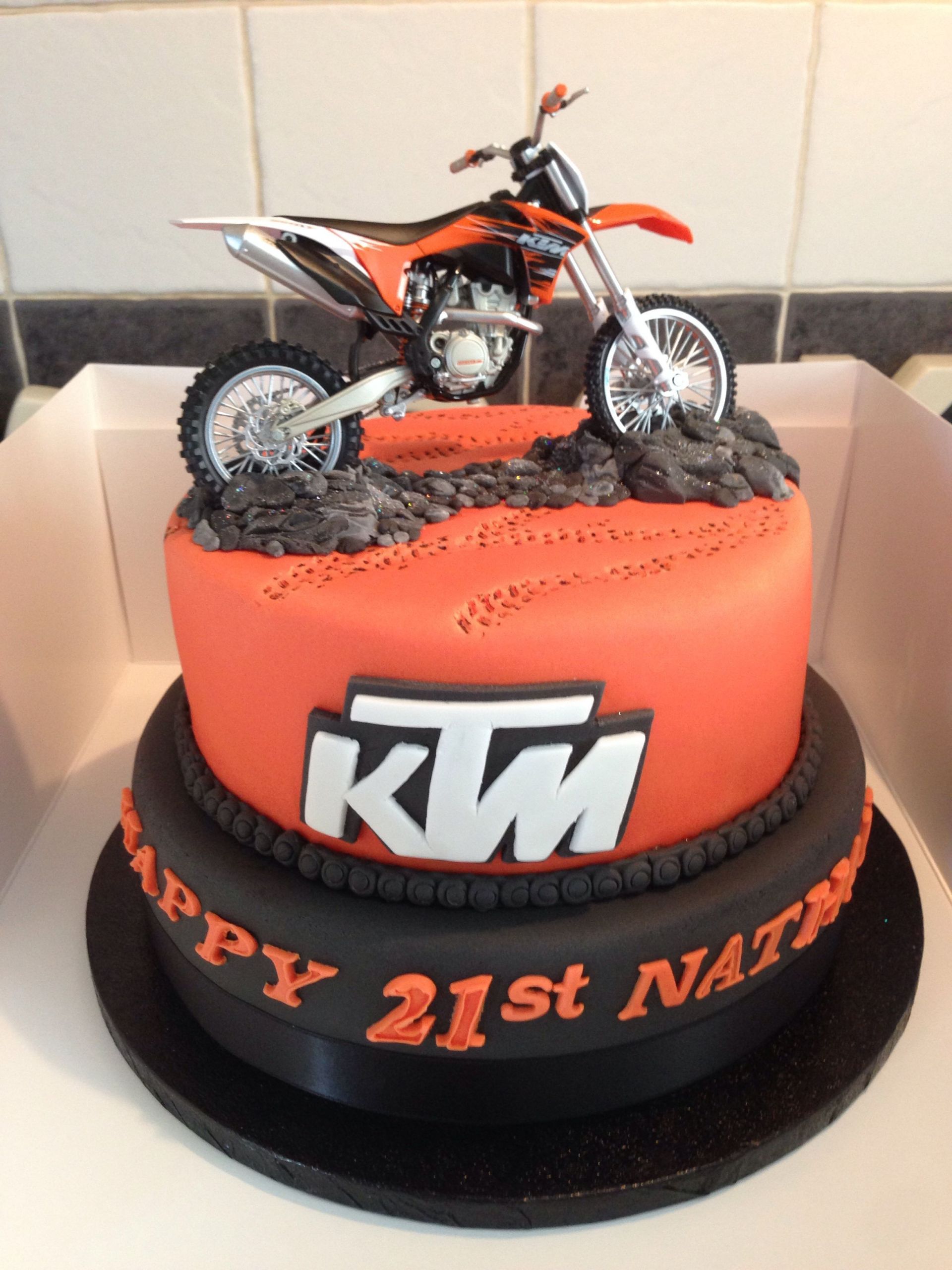 Dirt Bike Birthday Cakes
 Really awesome birthday cake with a KTM dirt bike on it