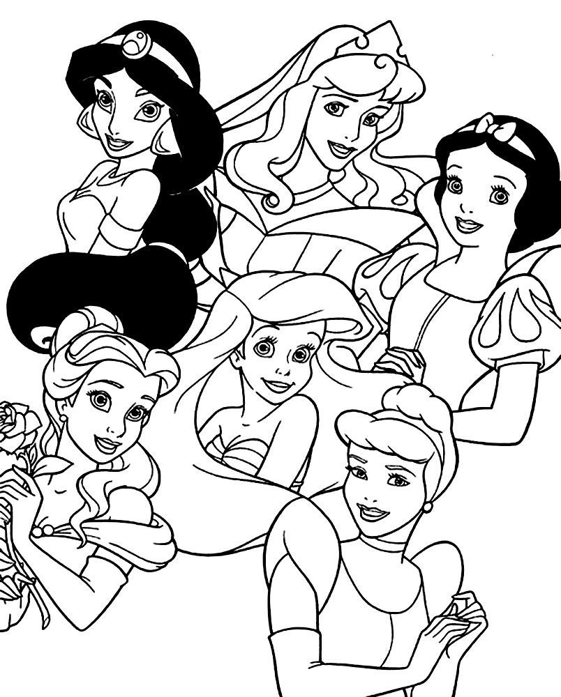Disney Baby Princess Coloring Pages
 Baby Princess Belle Coloring Pages