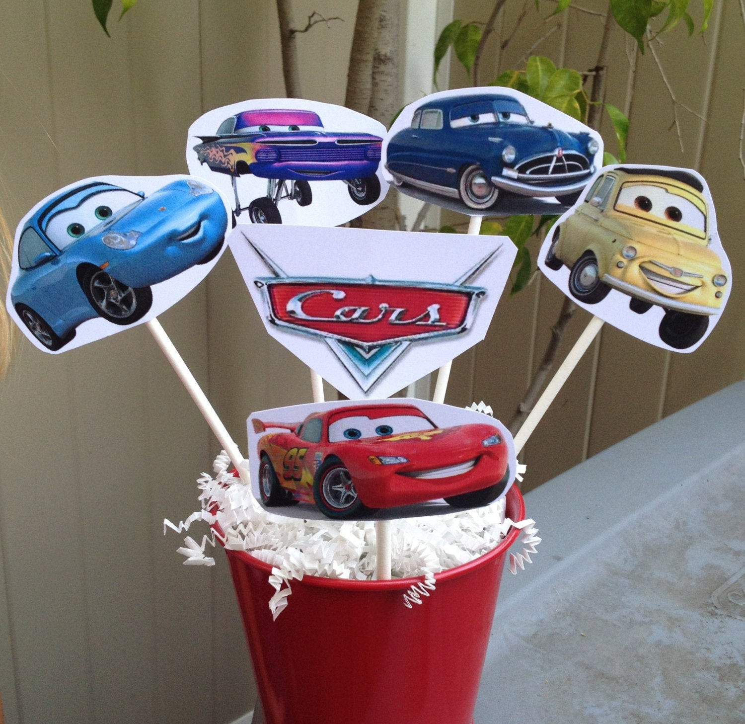 Disney Cars Birthday Decorations
 1 CARS Centerpiece Disney inspired CARS Party Decorations