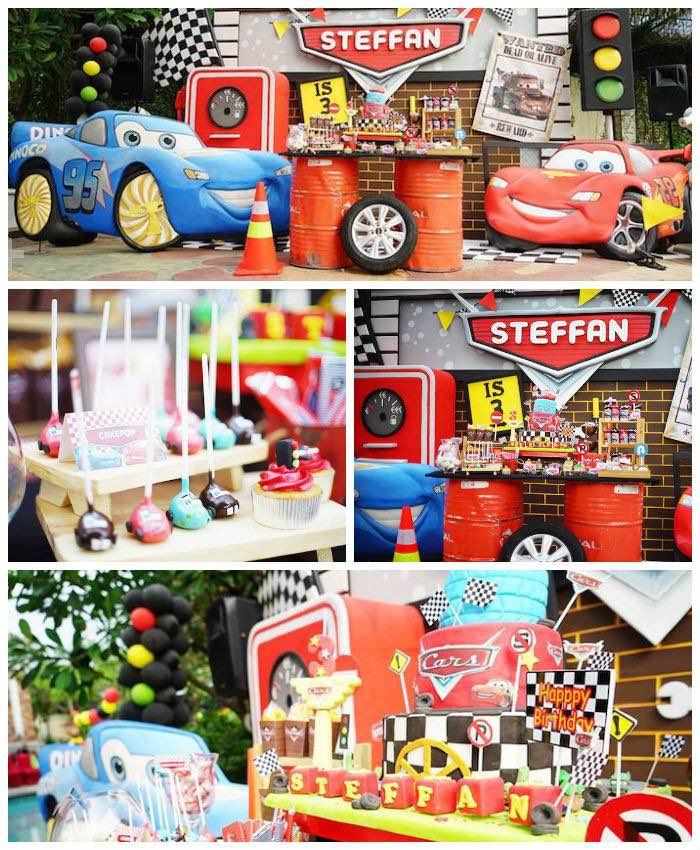 Disney Cars Birthday Decorations
 Kara s Party Ideas Disney s Cars Themed Birthday Party