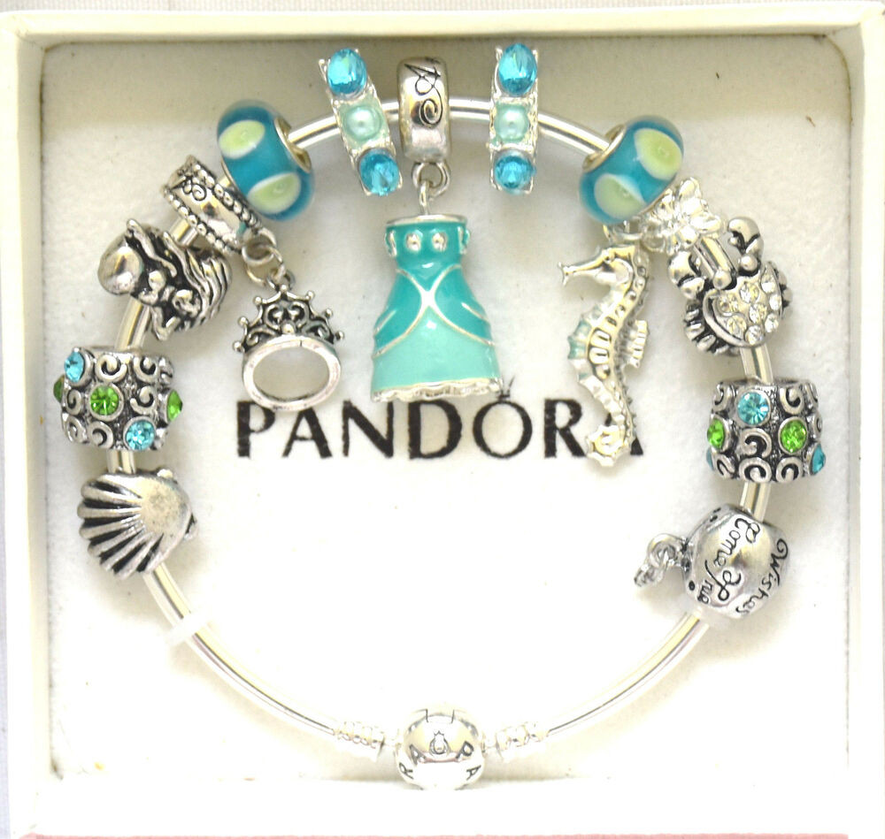 Disney Pandora Bracelet
 PANDORA Silver Bangle Charm Bracelet and European Charms