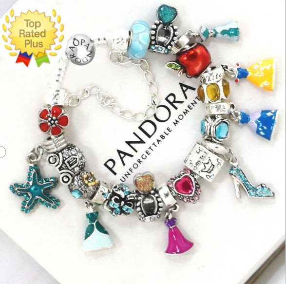 Disney Pandora Bracelet
 Pandora Bracelet Disney 925 Silver Princess Dress Crown