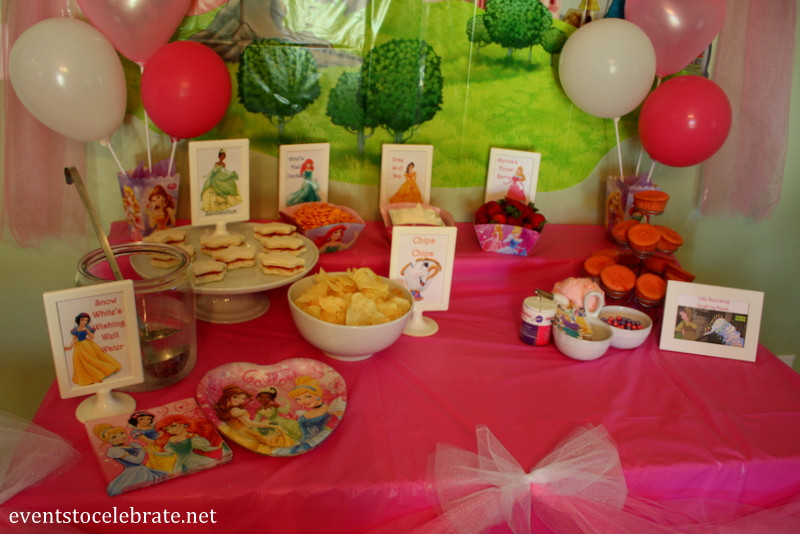 Disney Party Food Ideas
 Disney Princess Birthday Party Ideas Food & Decorations